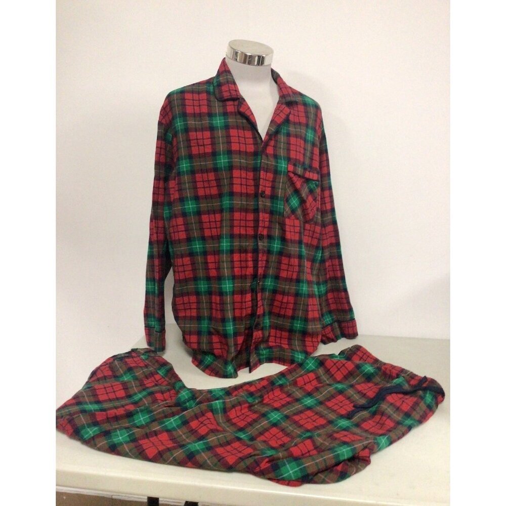 Target Plaid Pajama Set Flannel Sleepwear Mens 2XL
